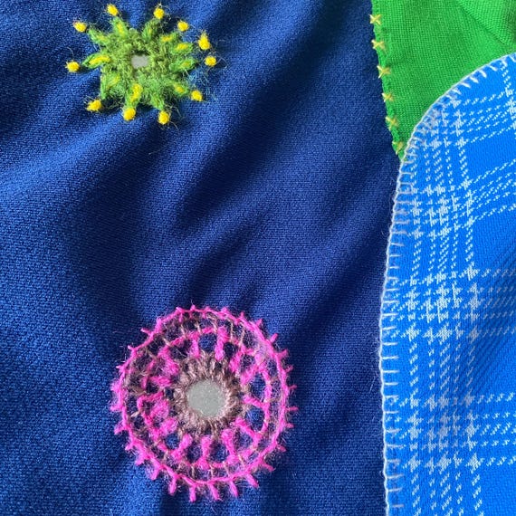 Vintage 1970s Handmade Patchwork Jacket - image 8