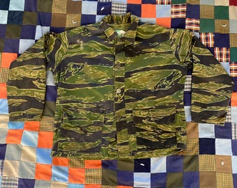 Extremely Rare !! True Vintage Tiger Stripe 60s Vietnam War Army