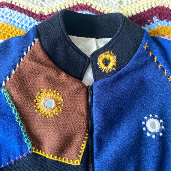 Vintage 1970s Handmade Patchwork Jacket - image 5