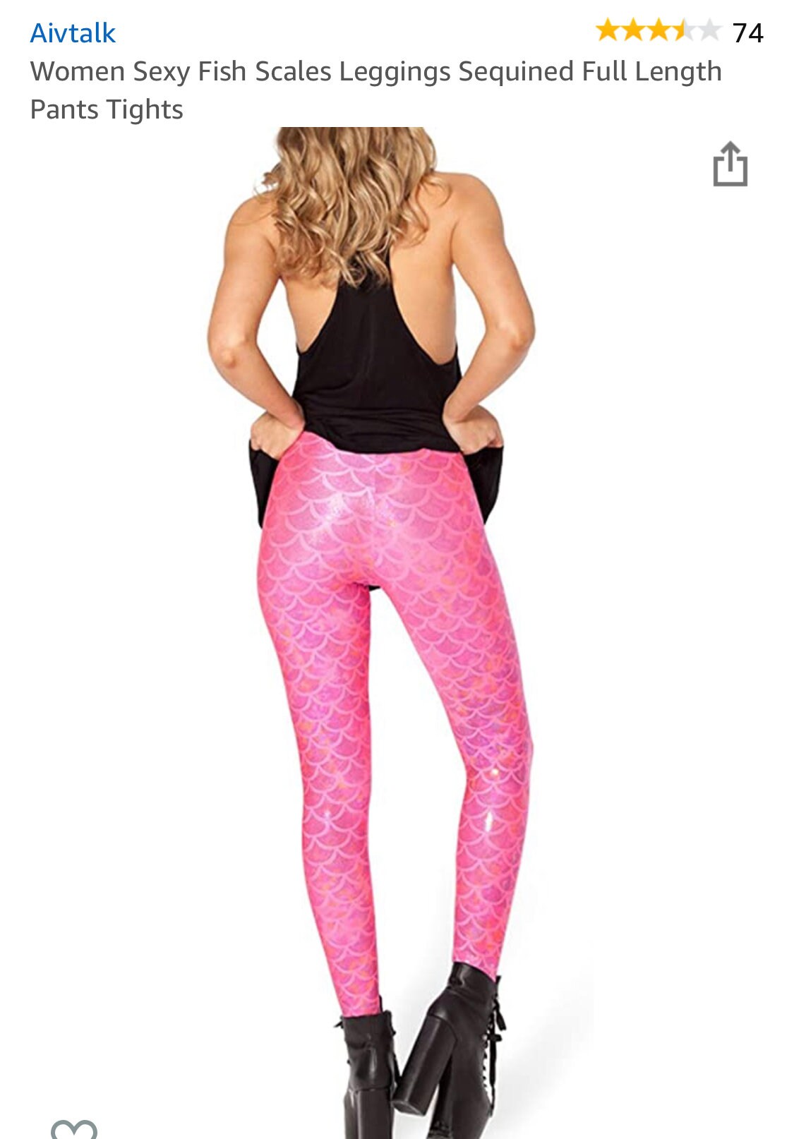 Black Milk Pink Mermaid Leggings Fantastic Savings