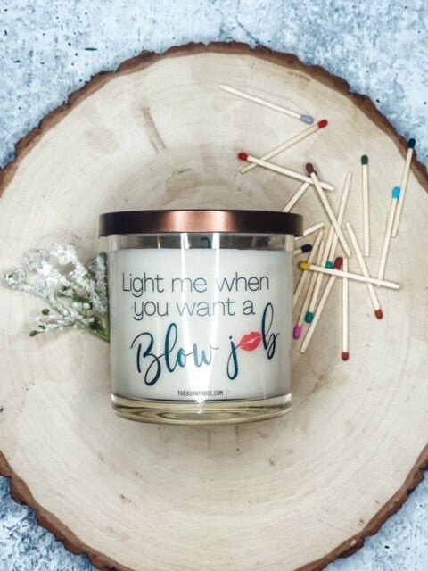Light me when you want a BJ Candle- Birthday Gift, Valentines Gift fo…