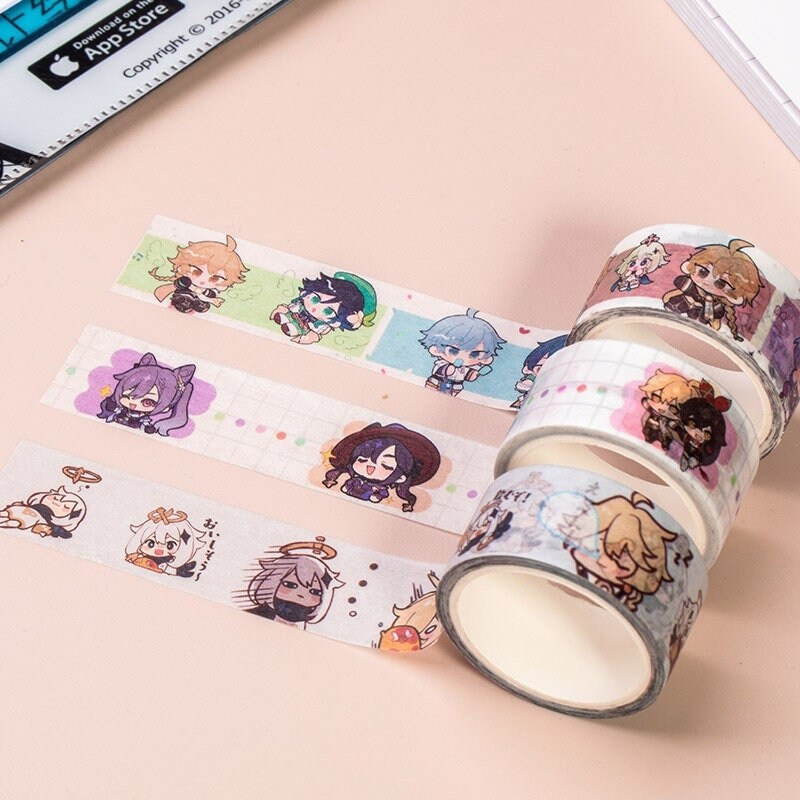 Genshin Impact Washi Tape Paper Etsy