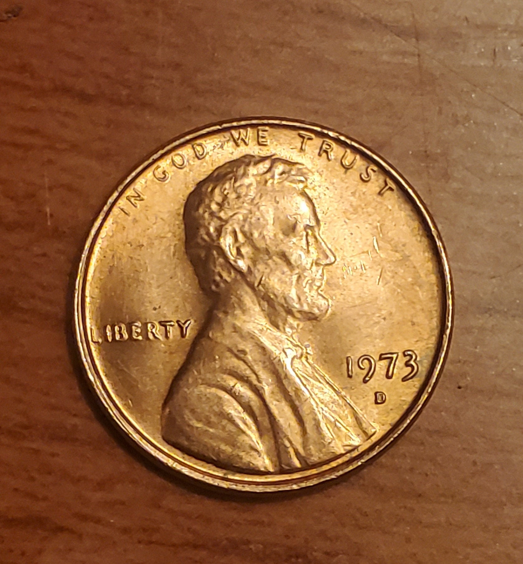 1973 D Mint Double Stamped Penny Etsy