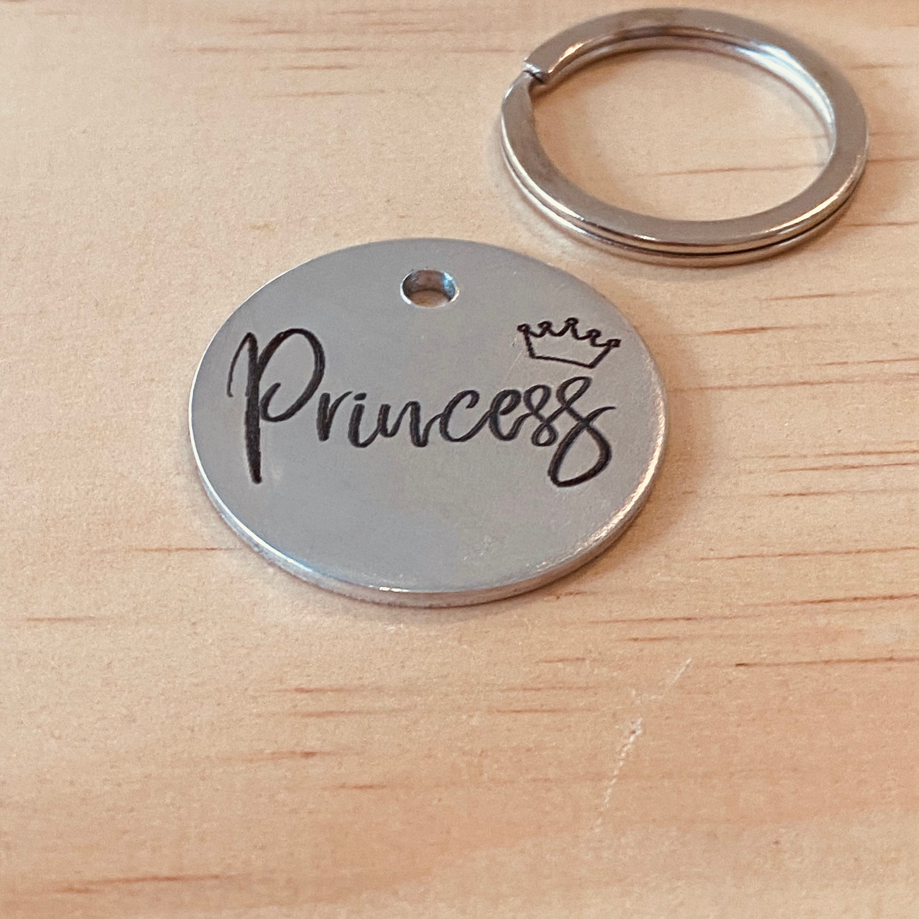 Princess Crown Dog ID, Queen Crown Dog Tag, Crown Pet ID, Dog Name Tag ...