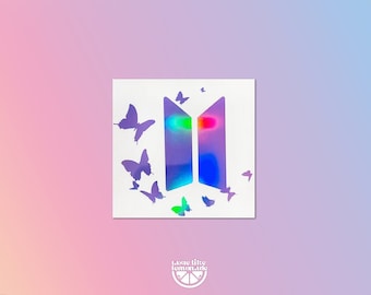 K-pop BTS Butterfly Logo Sticker Decal