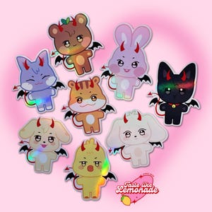ATEEZ &#39;Demon-Teez&#39; Aniteez Holographic Sticker Set