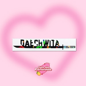 K-pop BTS Agust D Daechwita 대취타 Sword Sticker Decal