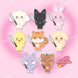 ATEEZ &#39;Knife-Teez&#39; Aniteez Sticker Set