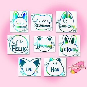 K-pop Stray Kids SKZOO Character Member Lightstick Sticker Decal