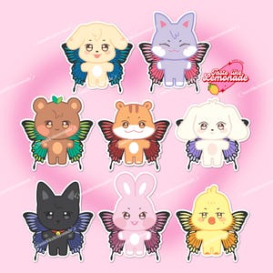 ATEEZ Aniteez Butterfly Sticker Set