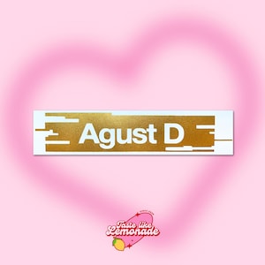 K-pop BTS Suga Agust D Mixtape Sticker Decal
