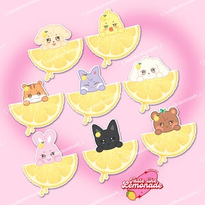 ATEEZ Aniteez Lemon Drop Sticker Set