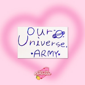 K-pop BTS Our Universe ARMY Bomb Sticker Decal