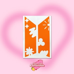 K-pop BTS PTD Permission to Dance Confetti Cut-Out Logo Sticker Decal
