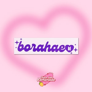 K-pop BTS Borahe I Lila Sie Aufkleber