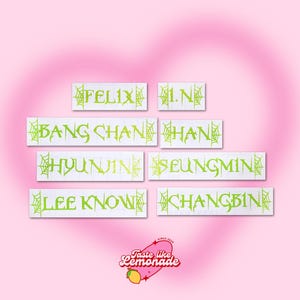 K-pop Stray Kids MANIAC Member Lightstick Sticker Decal