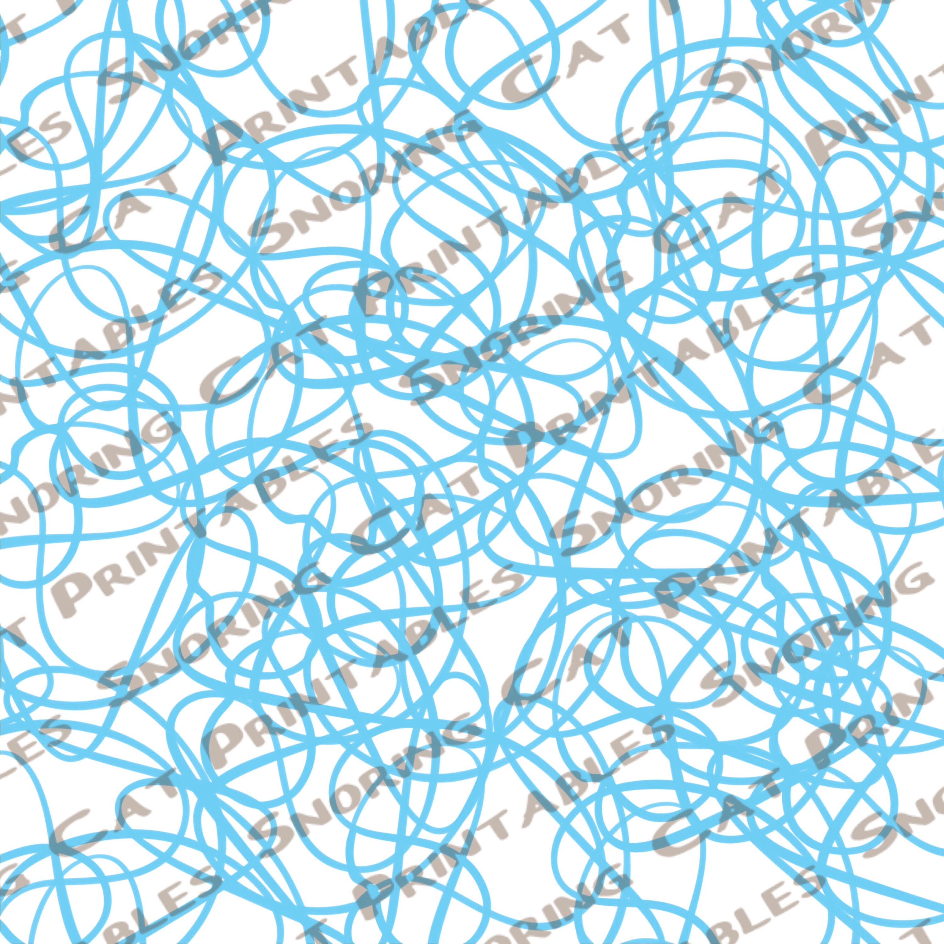 90 Squiggle Pattern Assorted Various Colours on White Digital Etsy
