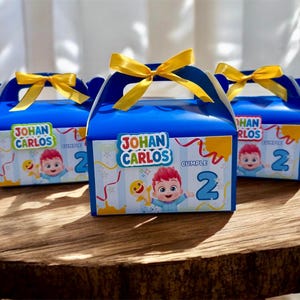 Personalized Shark Gable Boxes: Baby Shark Party Favors | Set of 12