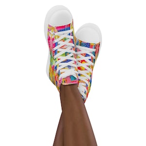 Fun Women’s high top canvas shoes