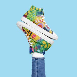 Vibrant Women’s high top canvas shoes