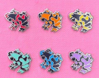 Gashapon! Random Capsule Poison Dart Frog! Enamel Pin! Adorable tiny frog pin!