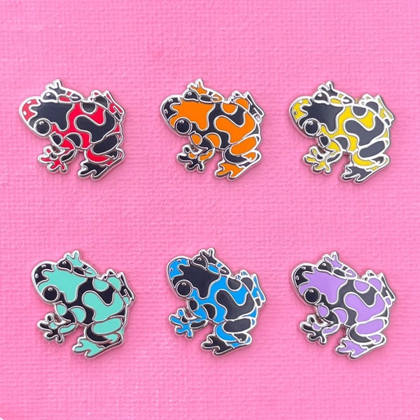 Gashapon! Random Capsule Poison Dart Frog! Enamel Pin! Adorable tiny frog pin!