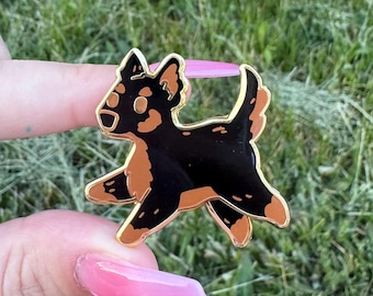 Adorable dog Enamel Pin!