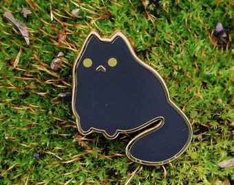 Mini Grey Kitty Enamel Pin! Adorable tiny cat pin!