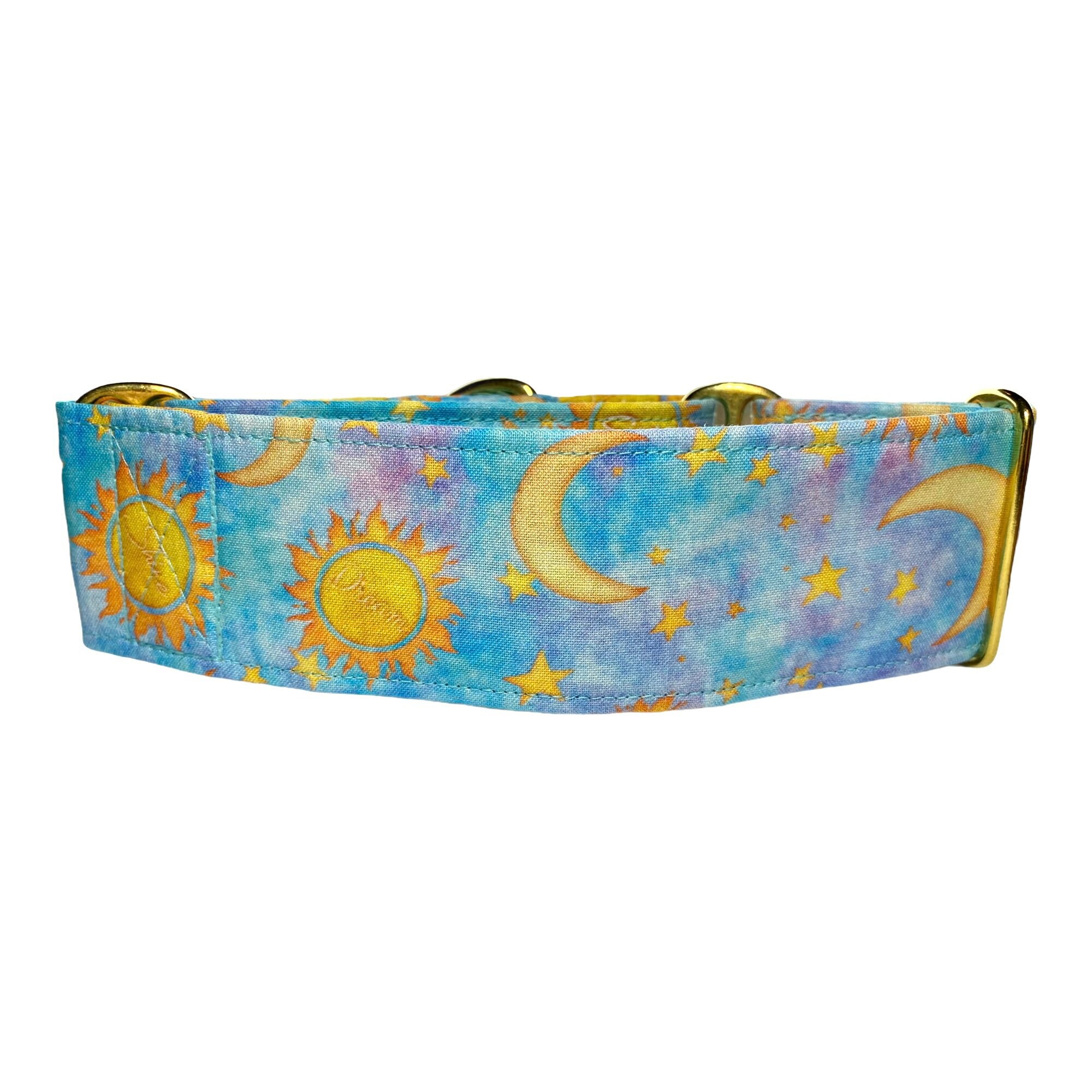 Sunshine Martingale Dog Collar With Sun Moon and Stars Sunny Etsy