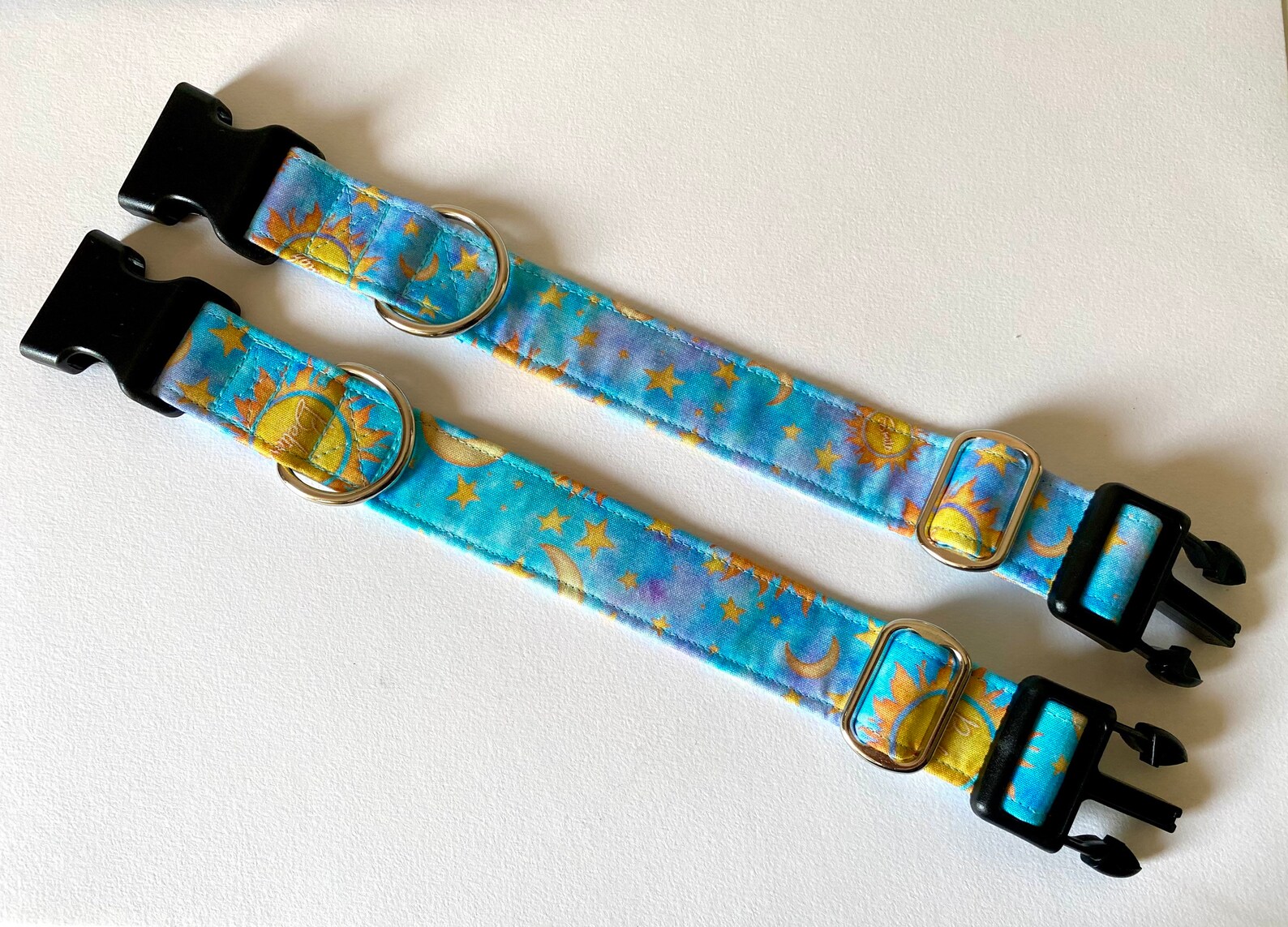 Sunshine Martingale Dog Collar With Sun Moon and Stars Sunny Etsy