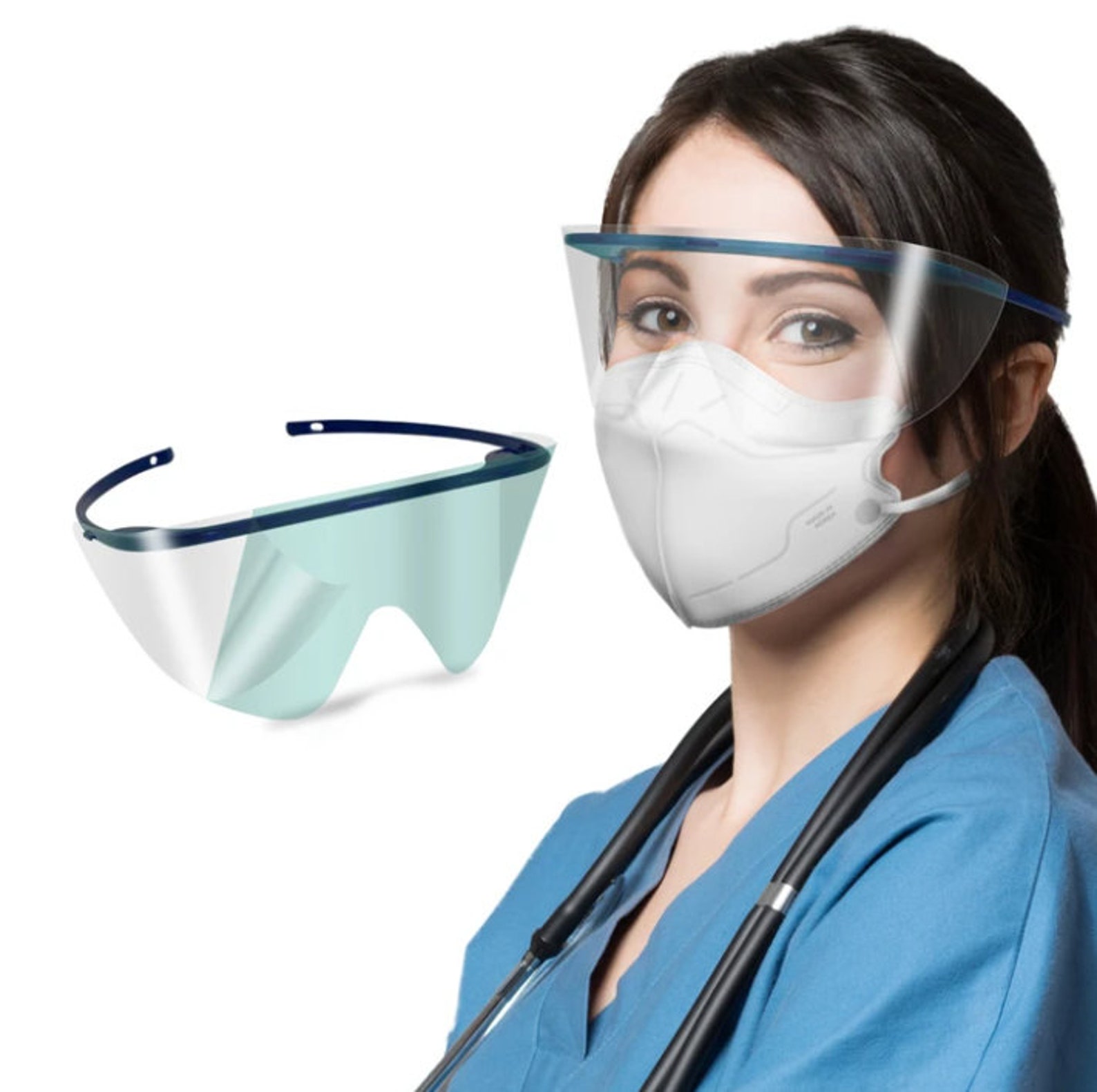 Original Eye Shield face shield Transparent Clear Plastic Etsy