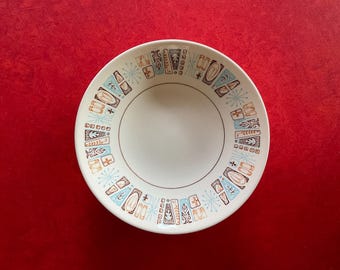 Set Of 7 Vintage 1960s MCM Taylor Smith Taylorstone Moderne Fruit / Dessert / Soup Bowls
