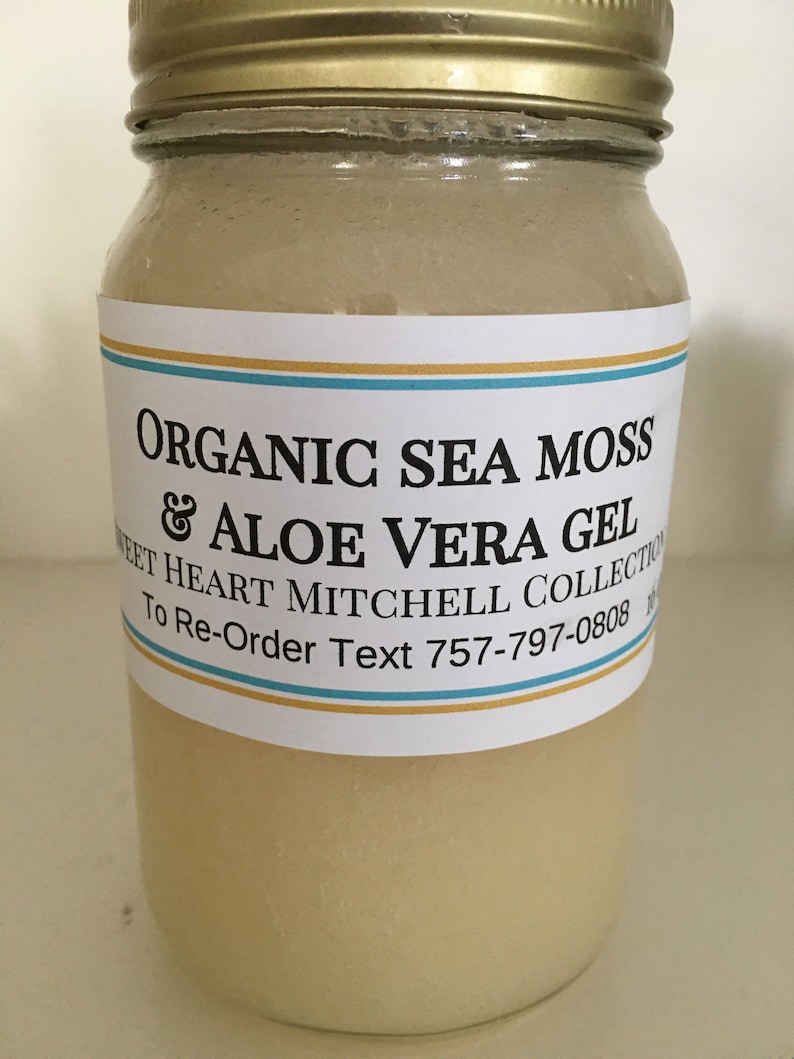 Organic Sea Moss Aloe Vera Gel 16 oz | Etsy