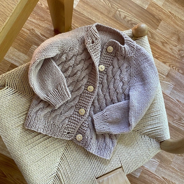 Baby Cable Sweater - Etsy