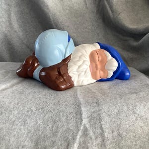 Handmade Ceramic Elf Figurine, Hand-painted Decor