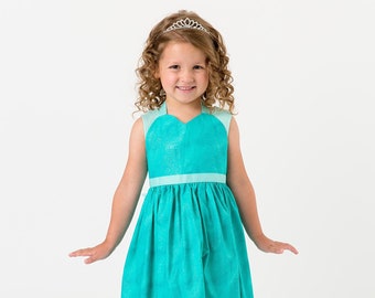 Elsa Costume Dress for Kids | Dress Up Apron | Frozen Dress Costume for Toddlers Girls | Disney Princess Costume Dress