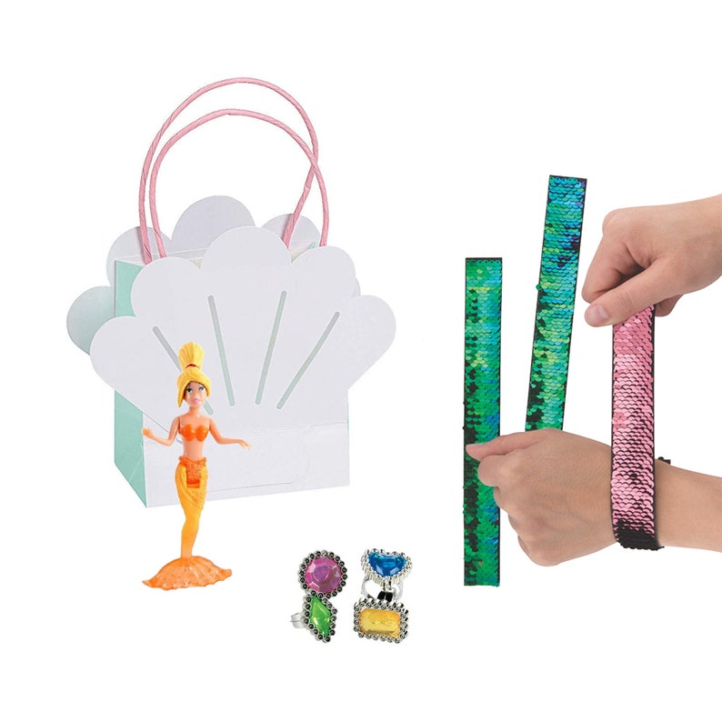 Mermaid Party Favors | Pre Filled Favor Bags | Ready Made Goodie Bags ...