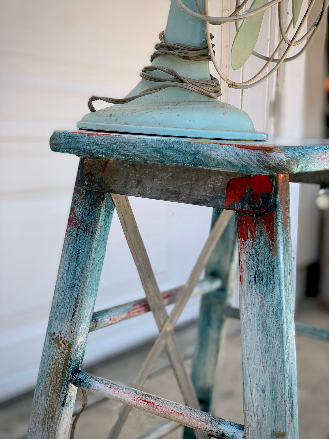 SOLD Vintage Distressed Step Stool - Etsy