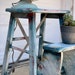 SOLD Vintage Distressed Step Stool - Etsy