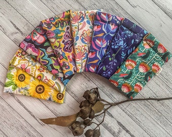 Glasses case, sunglasses pouch, Australian native flora, Sunflowers