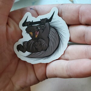 Trapeze porcupine sticker