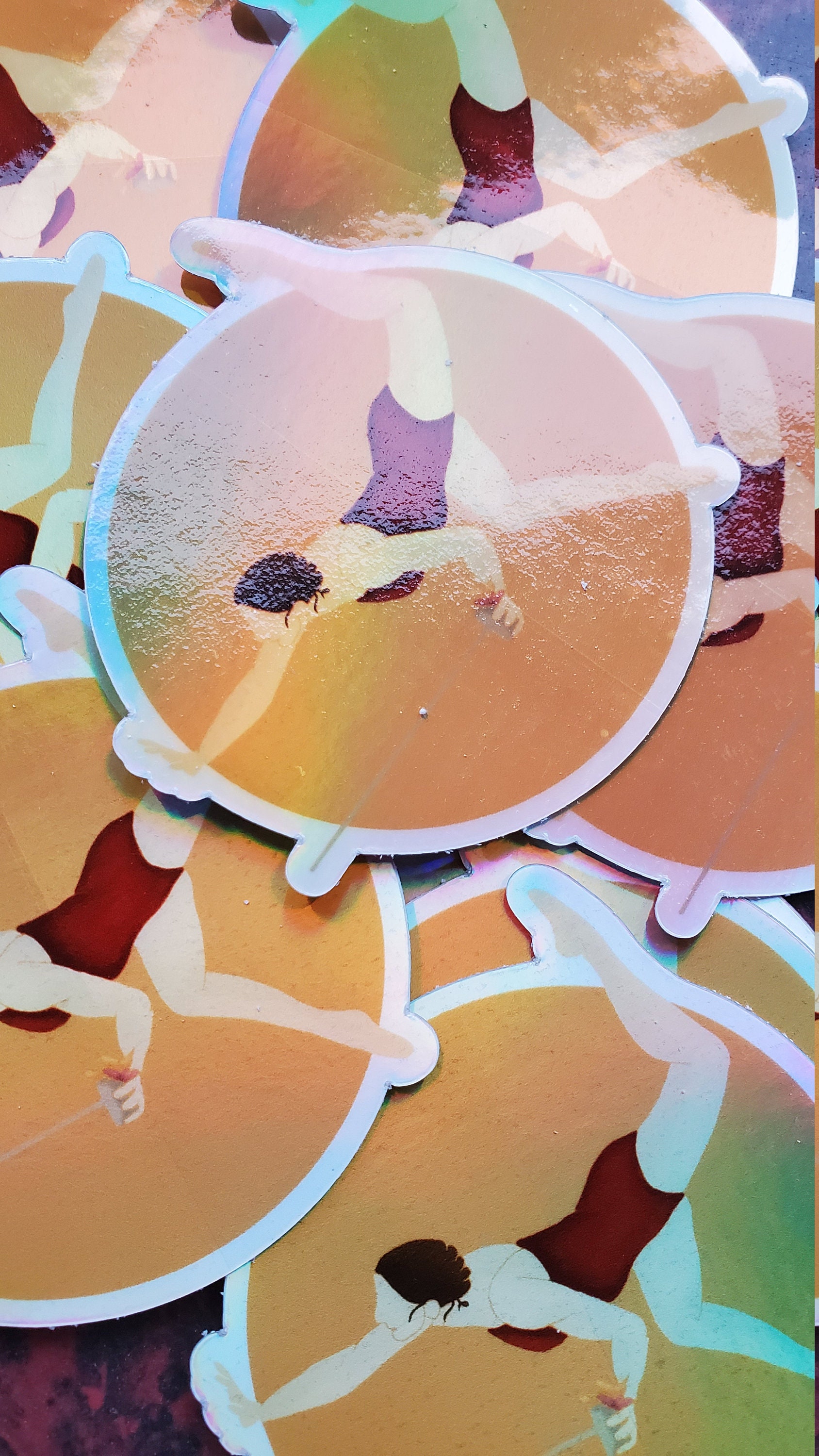 Holographic Handstand Sticker - Etsy