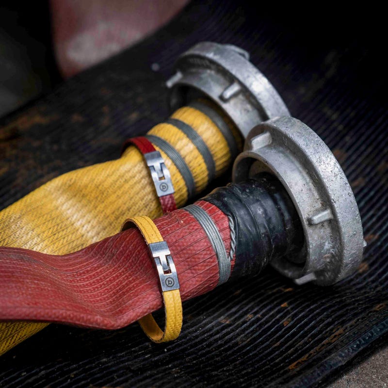 Firehose Cuffs Upcycled Bracelets