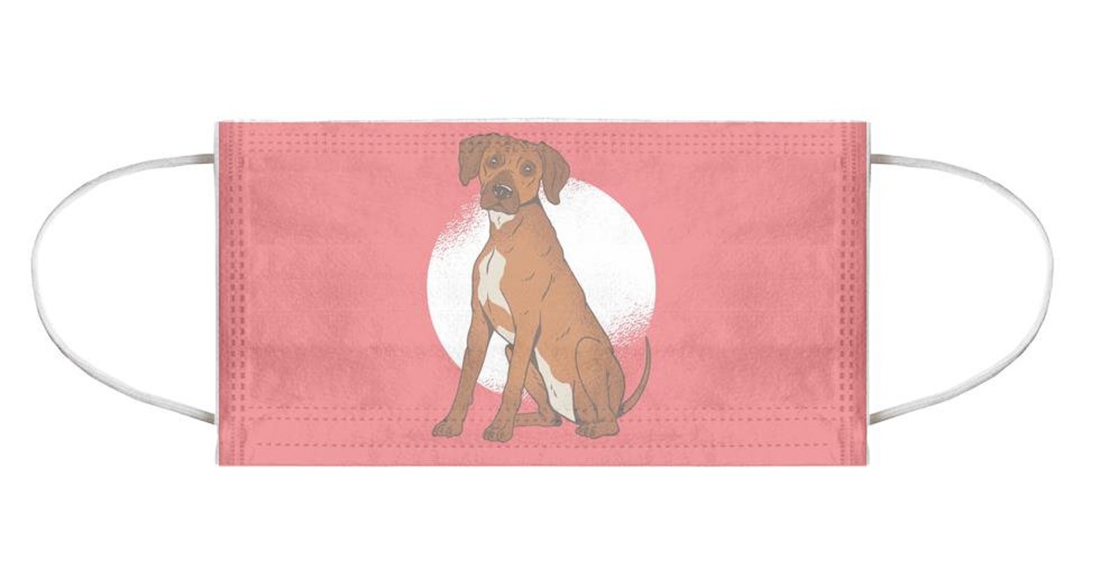 Rhodesian Ridgeback Dog Face Mask Unique Custom Facemask Etsy
