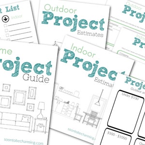 Home Projects Bundle Instant Download | Organize | Projects | Quotes | Budget | Printable| DIY