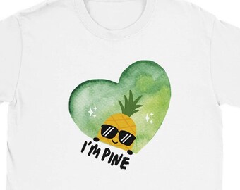 I'm Pine Kids Crewneck Pineapple T-shirt