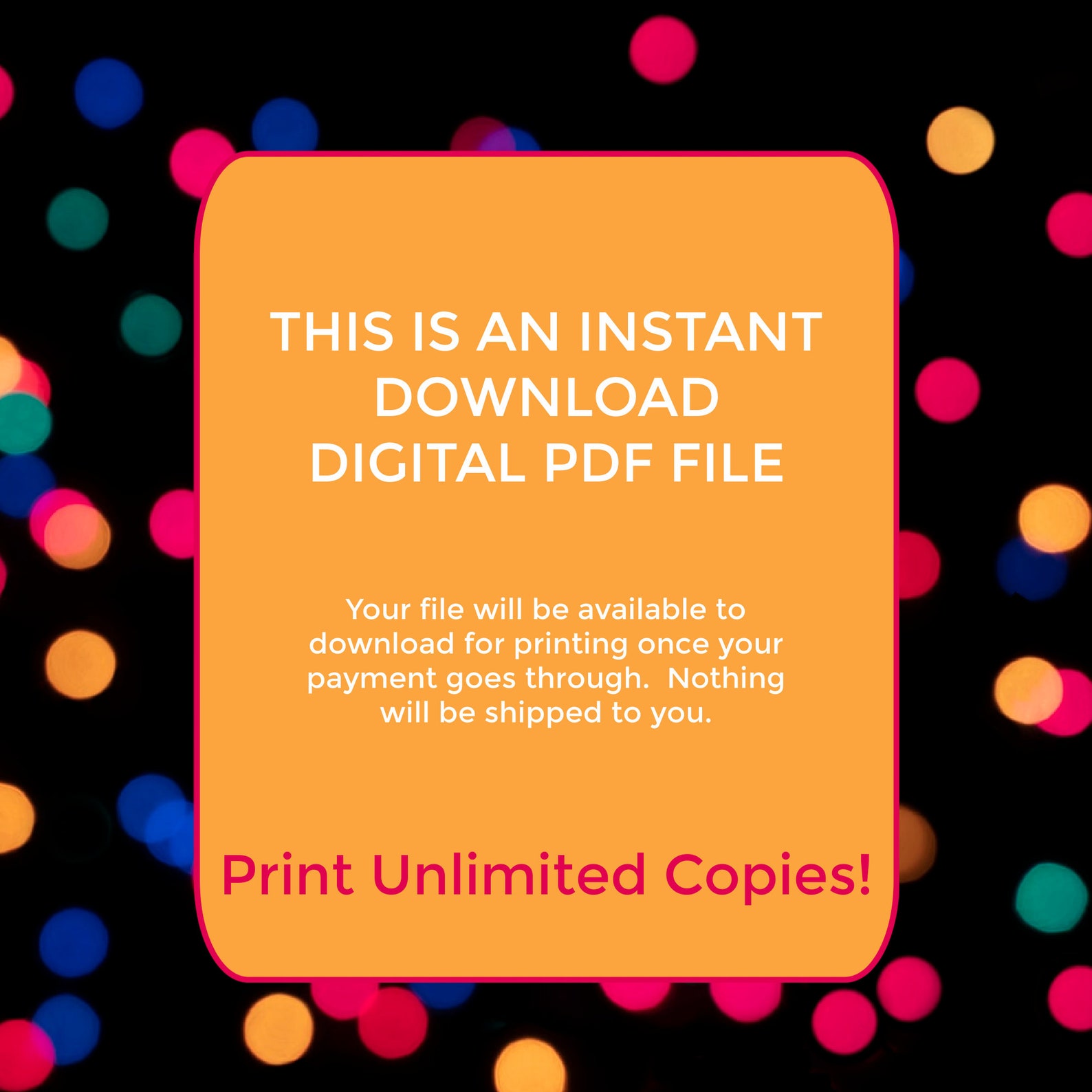 Christmas Light Scavenger Hunt | Scavenger Hunt| Printable | Instant ...