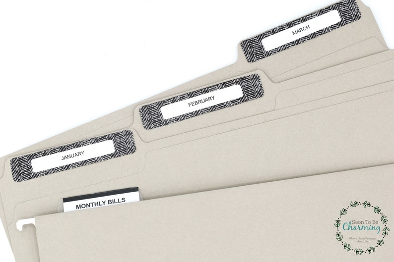 Filing Labels Printable Filing Categories Decorative