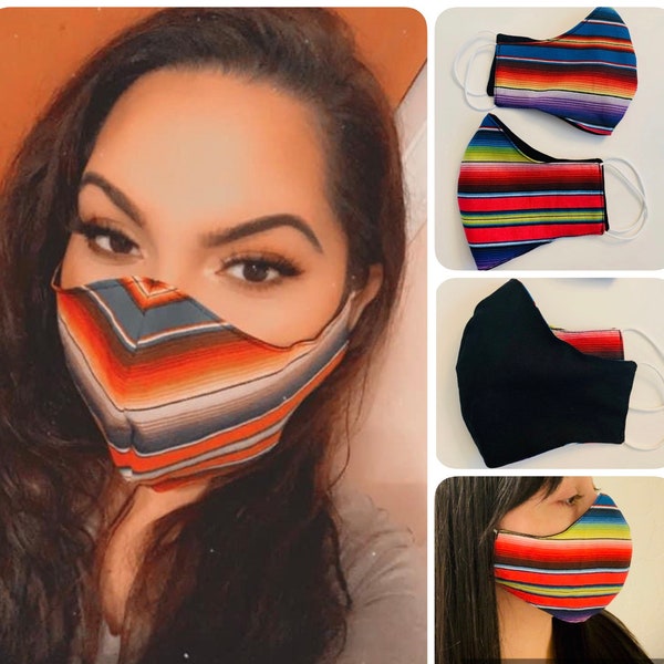 Sarape Face Mask - Cloth Mask - Face Mask - Reversible - Washable - Reusable Mouth Cover - Adult Face Mask - Dust Mask - Face Cover - Serape