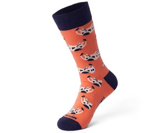 Sleepy Cat Crew Sock | Talking Toes Organic Cotton Socks | Crew Socks | Cat Socks | Gift Ideas | Cute Sock